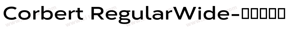 Corbert RegularWide字体转换